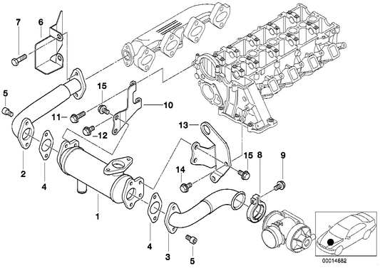 Genuine BMW 11712247881 E46 E39 Pipe (Inc. 320d & 520d) | ML Performance US US Car Parts