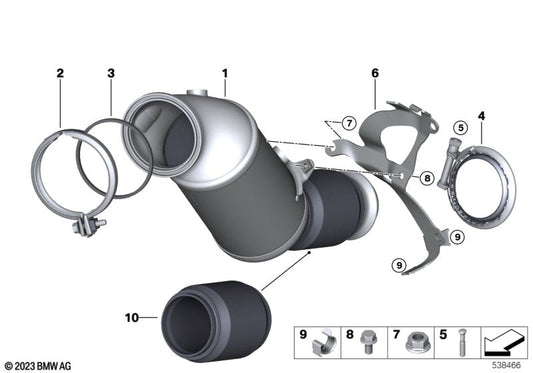 Genuine BMW 18329797597 Rp Catalytic Conv.Close To The Engine RDE II