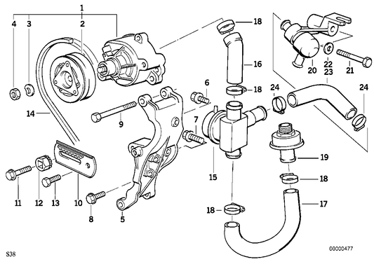 Genuine BMW 11721312910 E34 Hose (Inc. M5 3.6) | ML Performance US US Car Parts