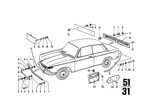 Genuine BMW 51181832848 E21 E12 Spacer Tube (Inc. 3.0S, 530i & 3.0SBav) | ML Performance US US Car Parts