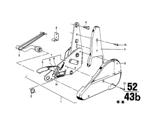 Genuine BMW 52101853353 E23 E28 E12 Covering Upper Left ANTHRAZIT (Inc. 518, 3.3Li & 733i) | ML Performance US Car Parts