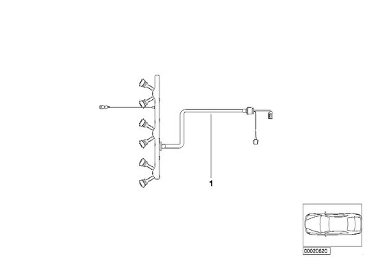 Genuine BMW 12517518044 E46 Wiring Harness, Engine Ignition Module (Inc. 320Ci, 330xi & 325xi) | ML Performance US Car Parts