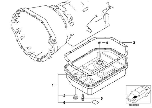 Genuine BMW 24111422676 E38 E52 E39 Gasket (Inc. 735i, 840Ci & 730d) | ML Performance US US Car Parts
