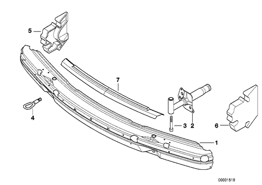 Genuine BMW 51118150421 E38 Carrier (Inc. 740i, 750iLP & 740iLP) | ML Performance US US Car Parts