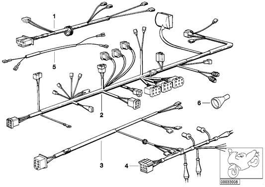 Genuine BMW 61121244414 Wiring Harness Trim (Inc. R 65 RT) | ML Performance US US Car Parts