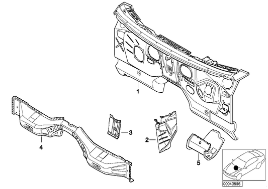 Genuine BMW 41118265567 E53 Left Reinforcement Floor Panel (Inc. X5) | ML Performance US US Car Parts