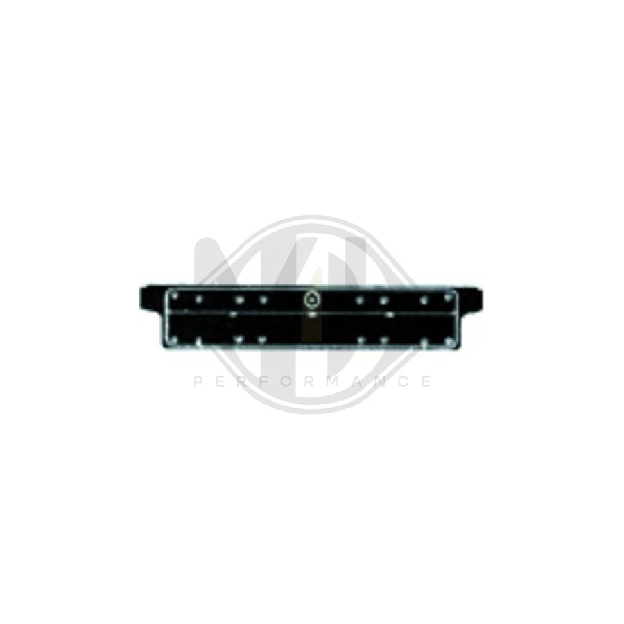 DIEDERICHS 1213053 Number plate holder for BMW 3 Series Centre, Front, Black, frameless