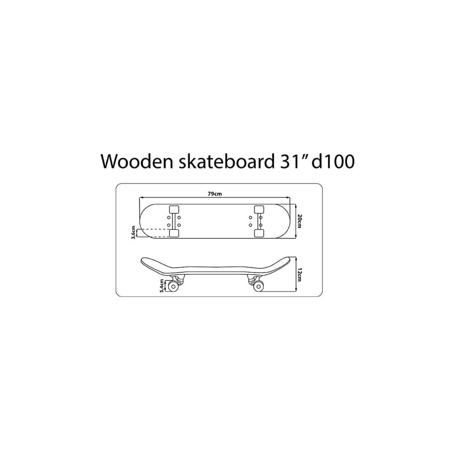 Disney 59190 BIG WOODEN SKATEBOARD D100 MICKEY STEAMBOAT