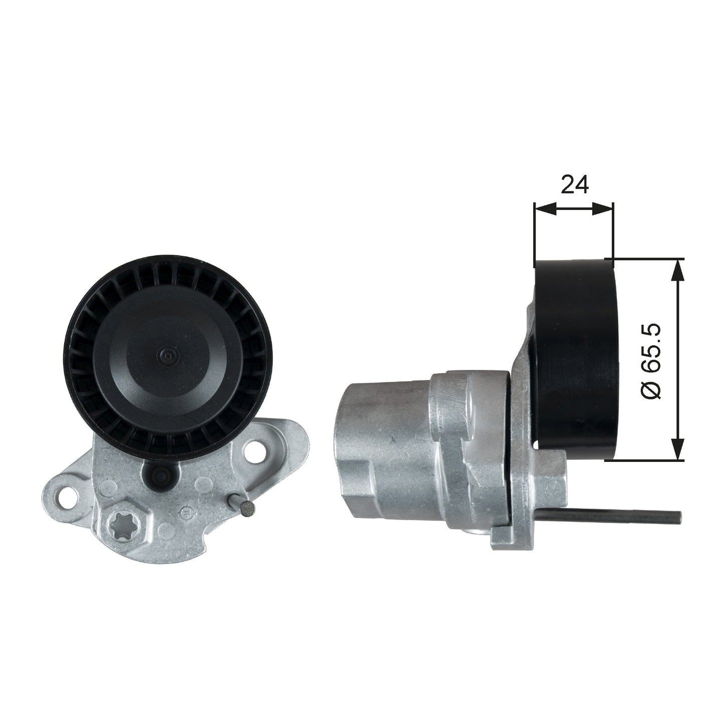 GATES GATT39387 V-Ribbed Belt Tensioner Pulley