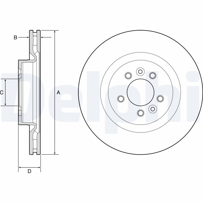 DELPHI BG9204C Brake Disc
