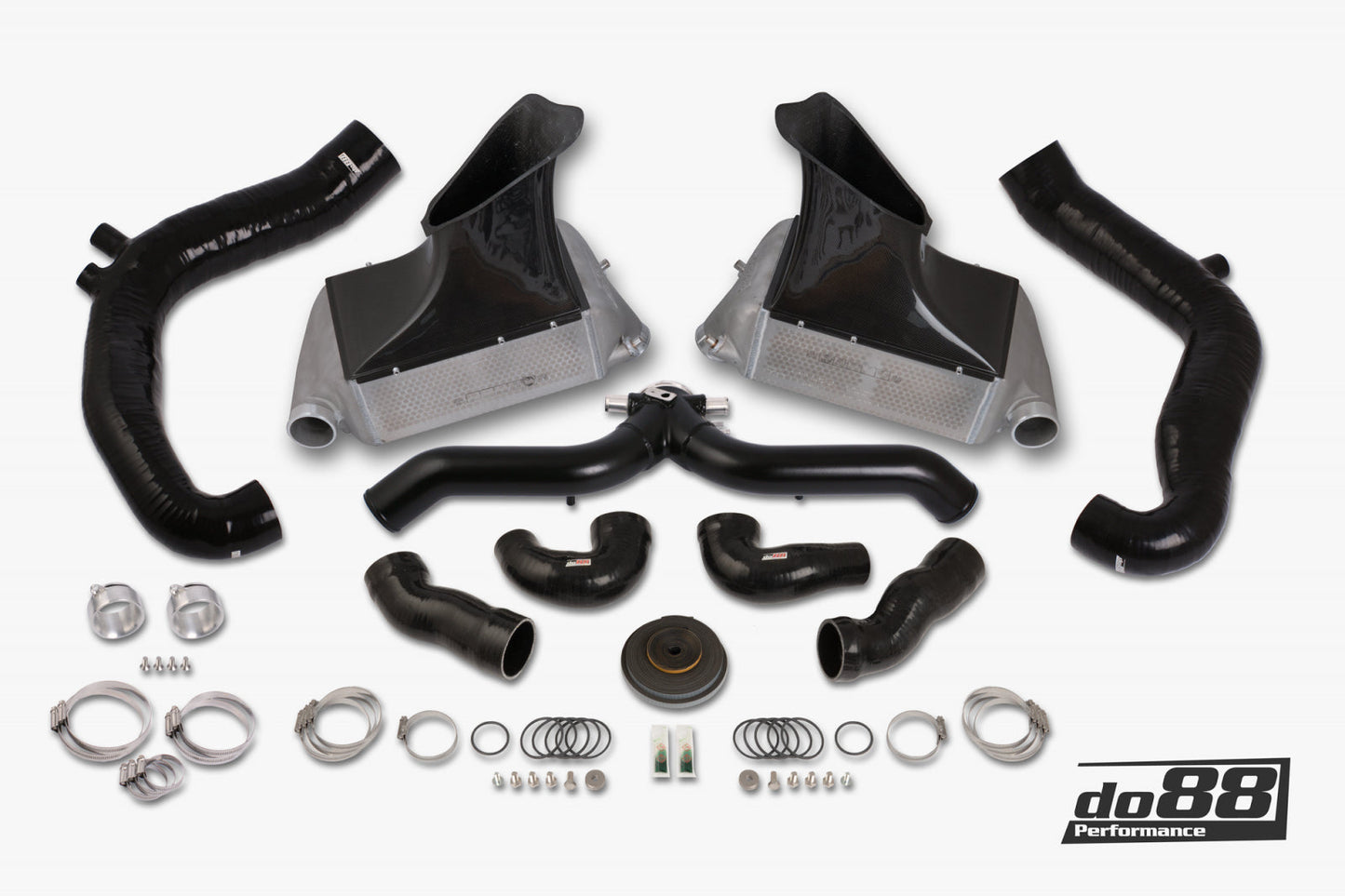 DO88 BIG-130SV-169 BigPack Porsche 911 Turbo (997.2) Black Pipe, with inlets
