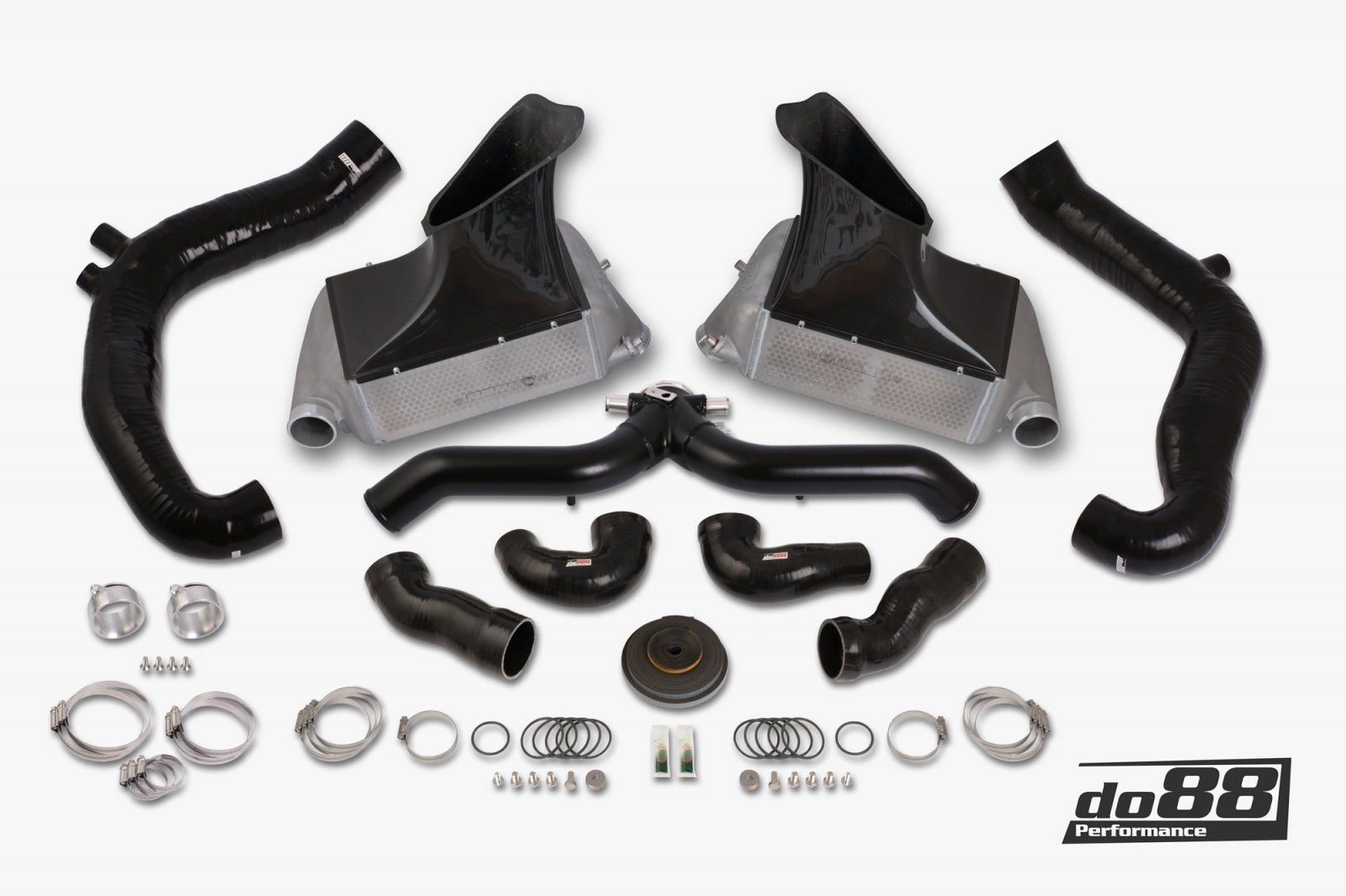 DO88 BIG-130SV-169 BigPack Porsche 911 Turbo (997.2) Black Pipe, with inlets