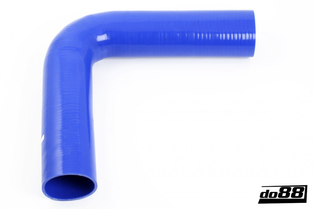 DO88 BLB90G76 Silicone Hose Blue 90 degree long leg 3'' (76mm)