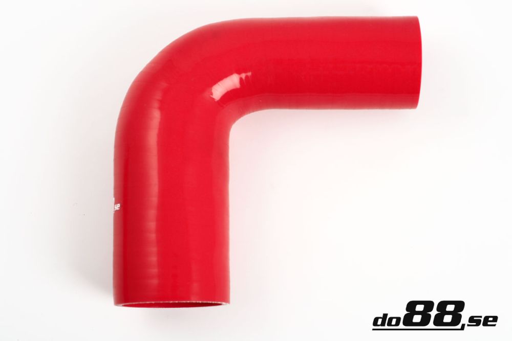 DO88 RBR90G57-63 Silicone Hose Red 90 degree 2,25 - 2,5'' (57 - 63mm)