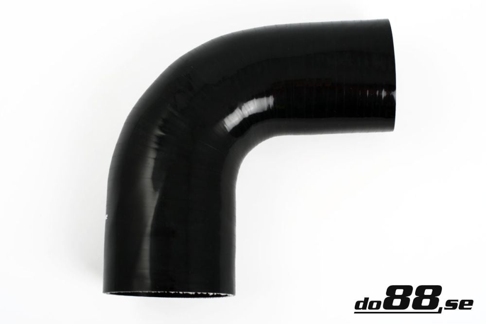 DO88 SBR90G70-89 Silicone Hose Black 90 degree 2,75 - 3,5'' (70 - 89mm)