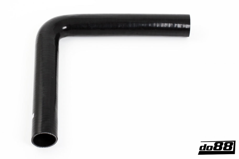 DO88 SLB90G41 Silicone Hose Black 90 degree long leg 1,625'' (41mm)