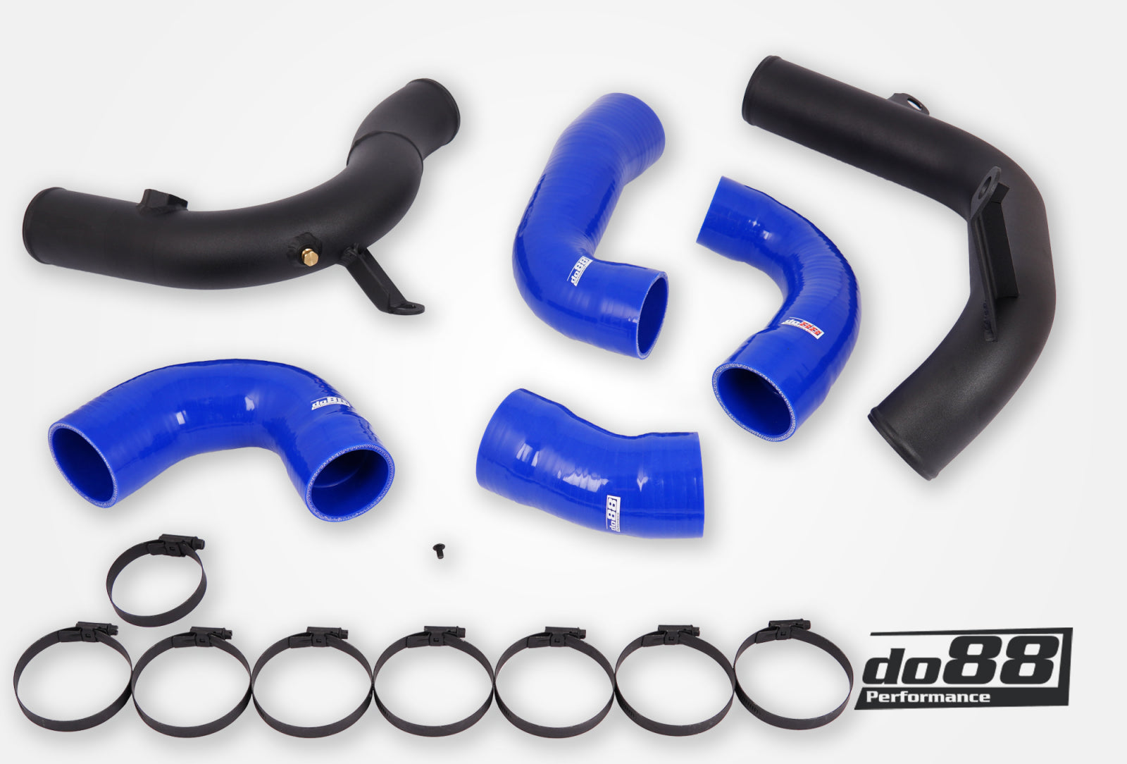 DO88 TR-340-OE-2-B VAG 2.0 TSI EA888 Gen4 (245hp) OEM IC Pressure pipes, Blue hoses
