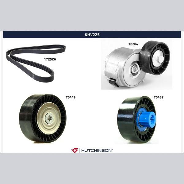 HUTCHINSON HUKHV225 V-Ribbed Belt Set