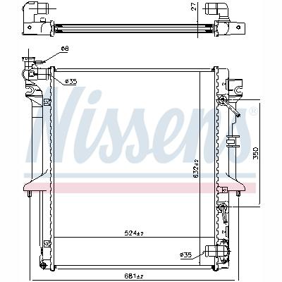 NISSENS NIS628966 Engine Radiator