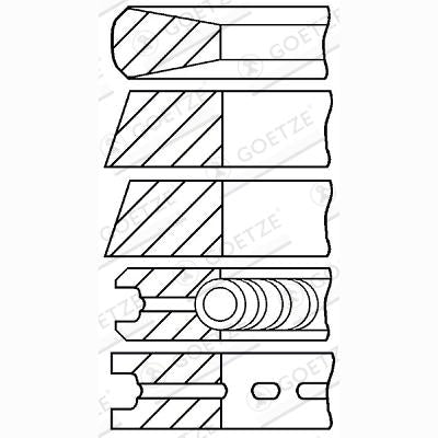 GOETZE 08-523811-00 Piston Ring Kit