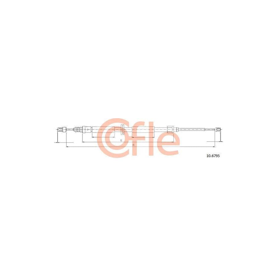 Cofle 92.10.6795 Hand Brake Cable