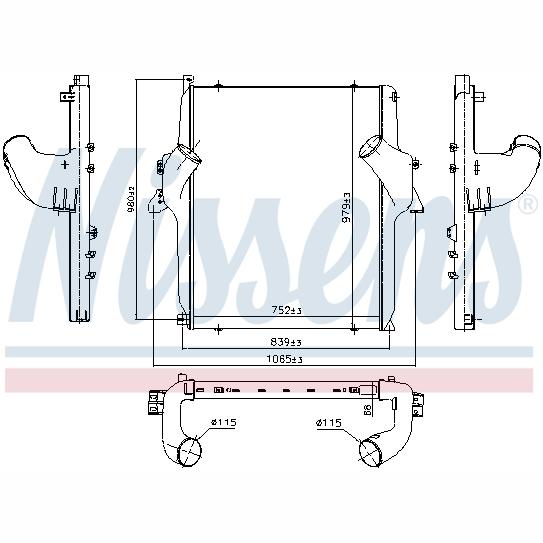 NISSENS NIS97068 Charge Air Cooler