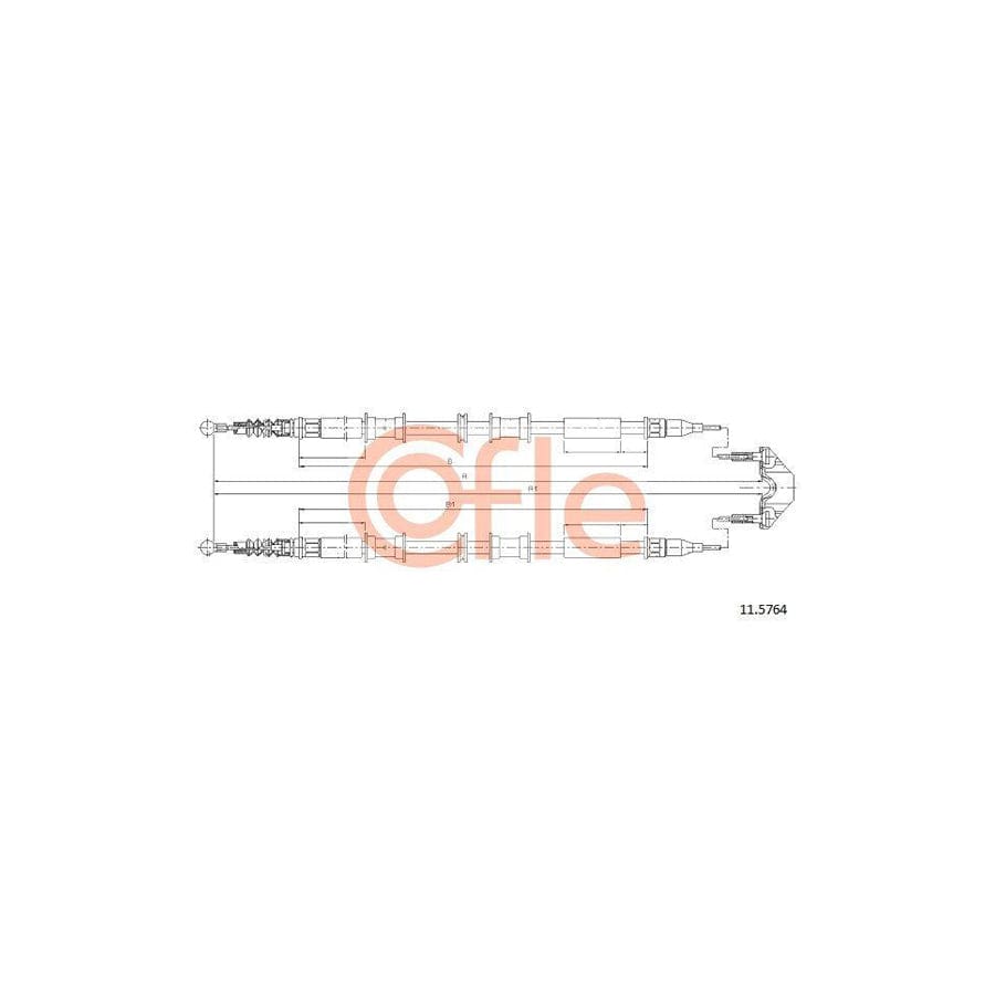 Cofle 92.11.5764 Hand Brake Cable