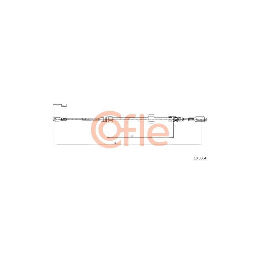 Cofle 10.9884 Hand Brake Cable