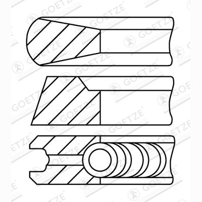 GOETZE 08-178200-00 Piston Ring Kit