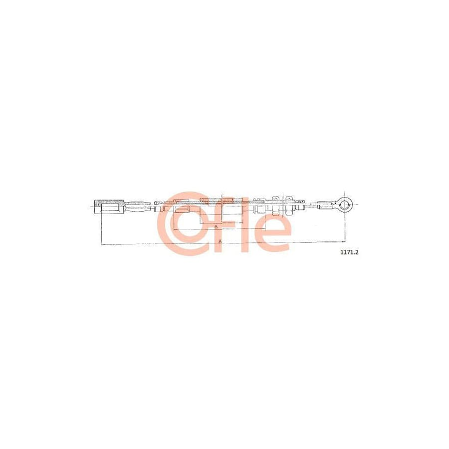 Cofle 1171.2 Hand Brake Cable