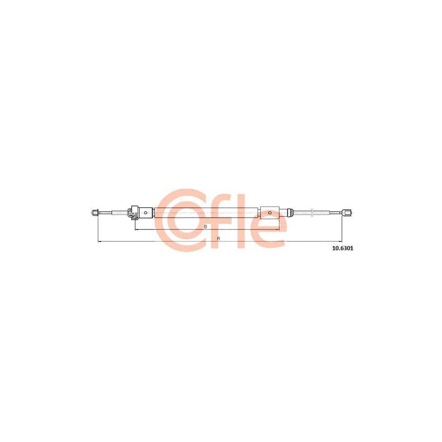 Cofle 92.10.6301 Hand Brake Cable for Citroen C4 II Cactus