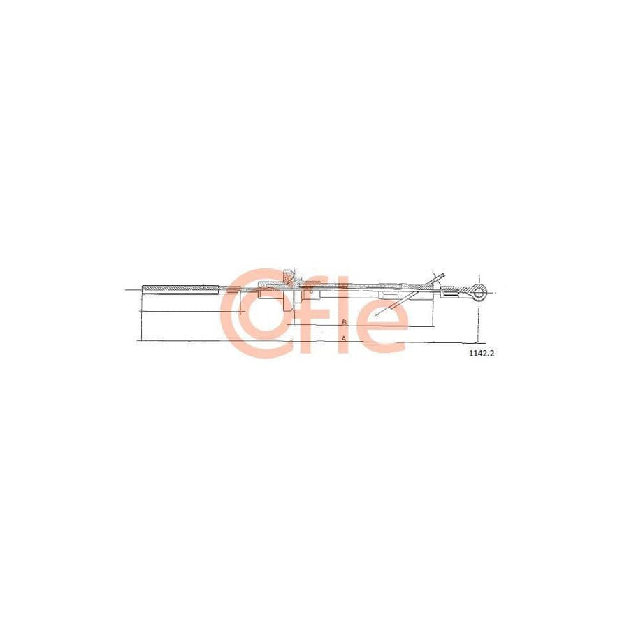 Cofle 1142.2 Clutch Cable for Fiat 128