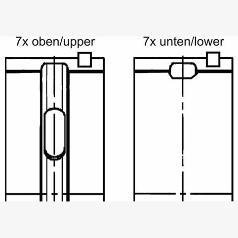 KOLBENSCHMIDT 77955600 Crankshaft Bearing Set