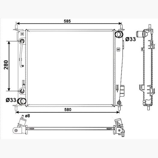 NRF NRF53058 Engine Radiator