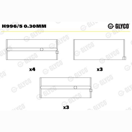 GLYCO H9965030MM Crankshaft Bearing