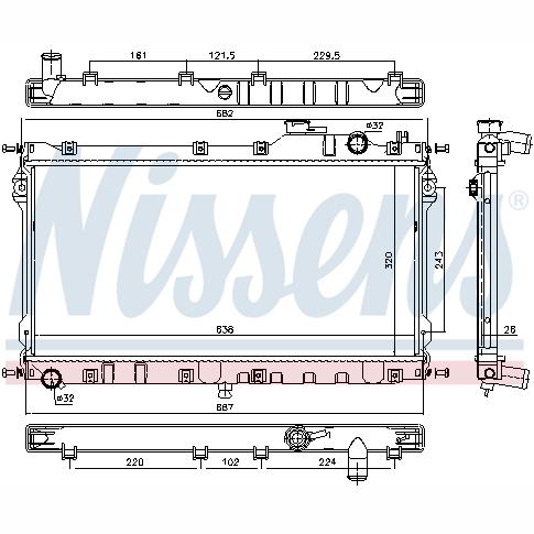 NISSENS NIS68559 Engine Radiator