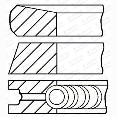 GOETZE 08-444300-00 Piston Ring Kit