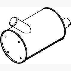 DINEX DIN49324 Centre/Rear Muffler