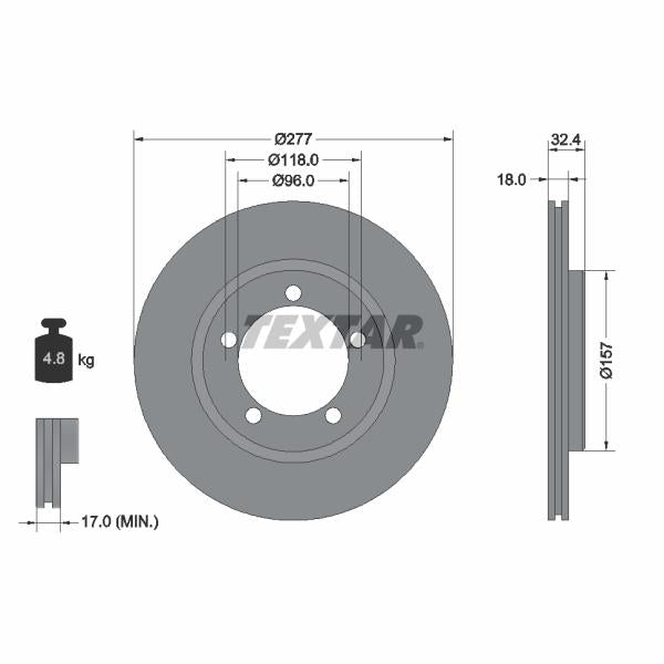 WABCO 4321998212 Brake Caliper Guide Bellow