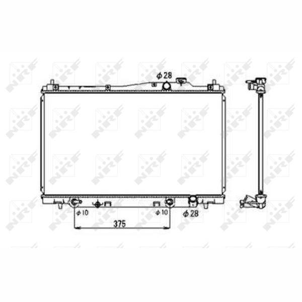 NRF NRF53678 Engine Radiator