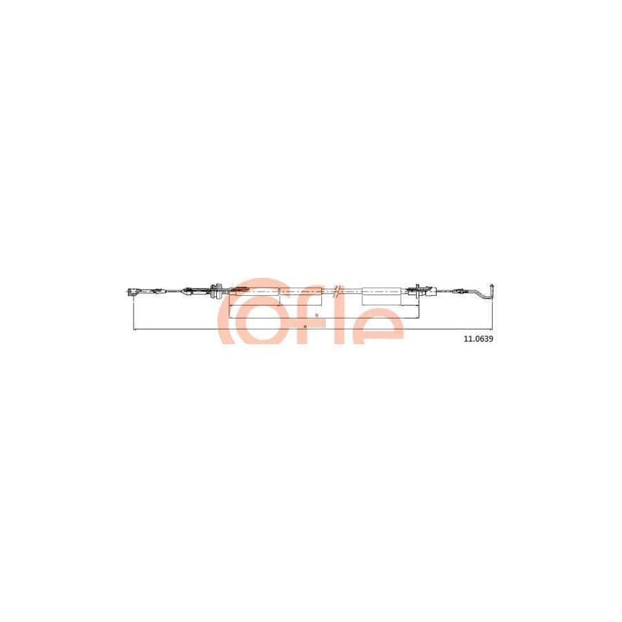 Cofle 92.11.0639 Throttle Cable for VW Transporter