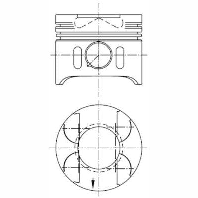 KOLBENSCHMIDT 97482610 Piston
