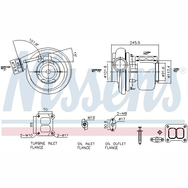 NISSENS NIS93681 Turbocharger