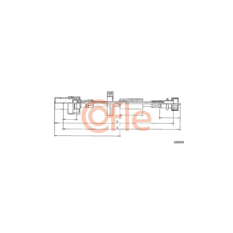 Cofle 92.S08045 Speedometer Cable for Ford Transit