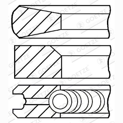 GOETZE 08-152900-00 Piston Ring Kit