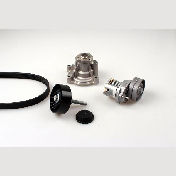 HEPU PK05810 Water Pump + V-Ribbed Belt Kit