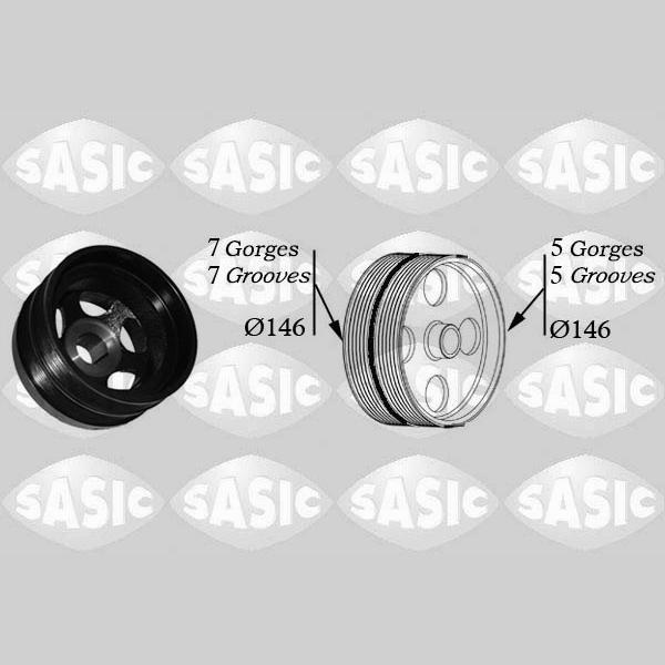 SASIC SAS2156069 Crankshaft Belt Pulley