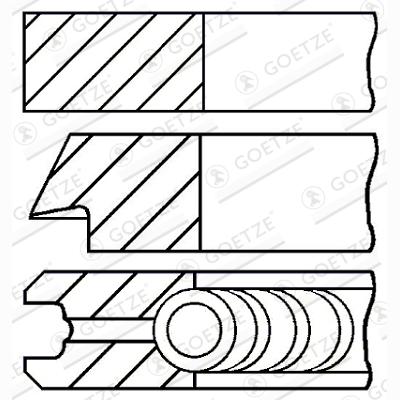GOETZE 08-432205-00 Piston Ring Kit