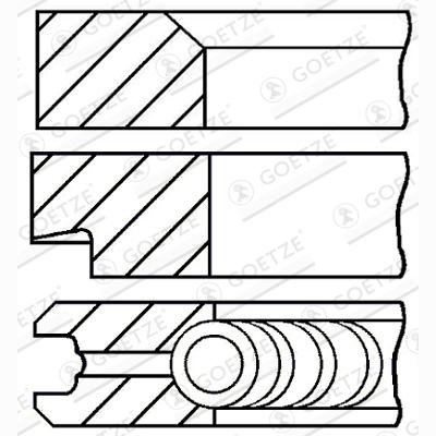GOETZE 08-331600-10 Piston Ring Kit