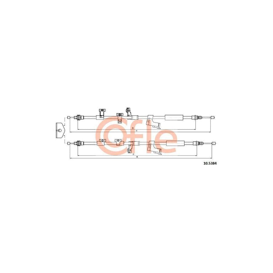Cofle 10.5384 Hand Brake Cable